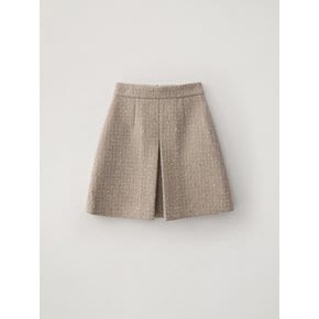 MEY TWEED SKIRT (BEIGE)