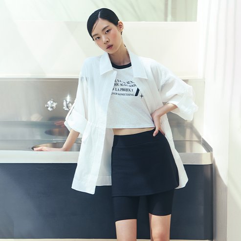 LAP 시스루 포켓 하프점퍼 AR2WZ460