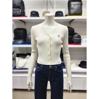 Calvin Klein Jeans [파주점] [캘빈클라인진]CK진여성 스탠다드 크롭 가디건(J223492-YBI)