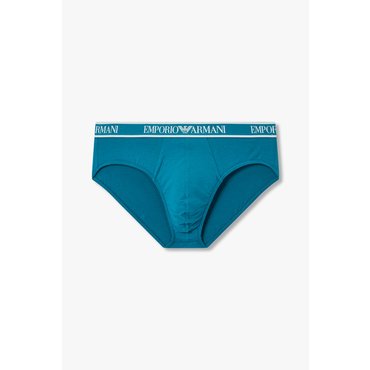EMPORIO ARMANI 남성 프레임 로고 밴딩 코튼 브리프(0815111304)