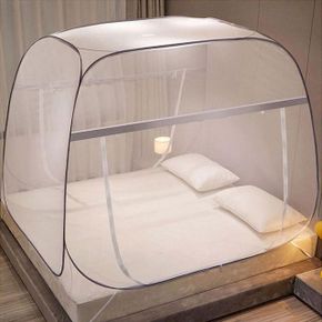 원터치모기장 사각 큐브형 텐트형 침대 캠핑 모기장