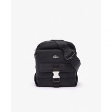 5211080 Lacoste Kome Nylon Camera Bag with External Pocket - Noir