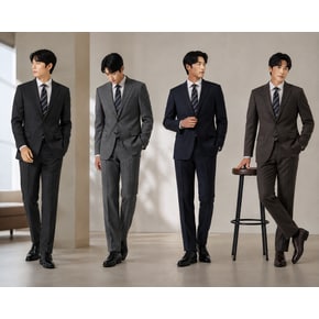 F/W시즌 울 혼방 4컬러 데일리 스판 정장 4종 택1 (PLJAX0000)