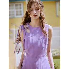 Cut-out strap sleeveless dress (2color)