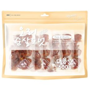 강아지 간식 오리순살 도넛 말랑 육포 져키 600g 1P