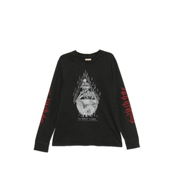 26SS 갤러리 디파트먼트 긴팔 티셔츠 TOP005 VINTAGE BLACK DOM