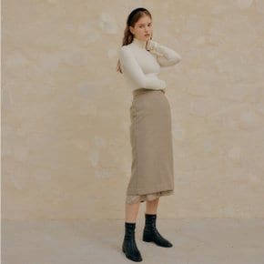 LAYERED SKIRT_BEIGE