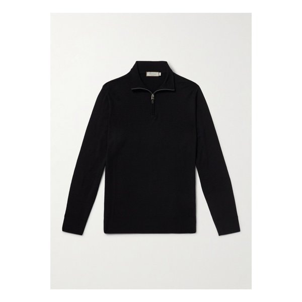 하프집업 울 스웨터 블랙 46376663162941351