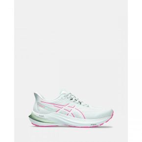 4137409 ASICS Gt-2000 12 (D Wide) - Womens Pure Aqua  White