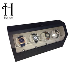 하이덴 하이덴 프리미어 쿼드 와치와인더 HD015-Black Wood 명품 시계보관함 4구