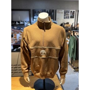 A69R3 EH2 컷앤쇼우 반집업 맨투맨 브라운