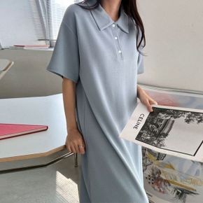 단추 A라인 롱 원피스 여름 빅사이즈 임부복 R421_P421673973