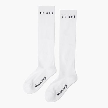 르꼬끄골프 25년 S/S   NEW 여성 로고자카드 냉감 니삭스 / white  GQ122LKS31