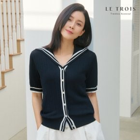 [LE TROIS]24SS 이보영의 르투아 배색니트 가디건 3종