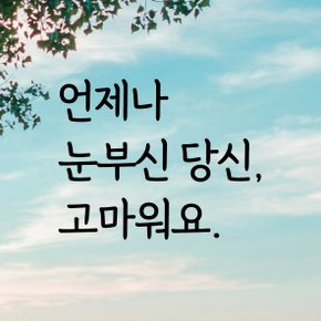 디자인황소 감성문구 레터링 스티커 명언 좋은글귀 54 언제나눈부신당신고마워요