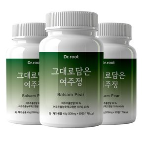 그대로담은 여주정 500mg 90정 3통 국내산 유기농 여주