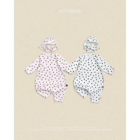 bebe 쁘띠하트전신슈트+보넷set_P432313123