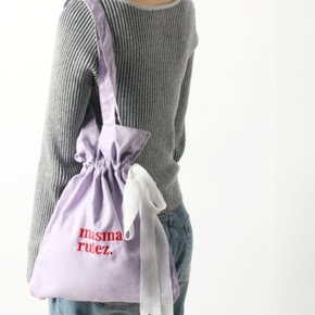 Ribbon eco bag_purple