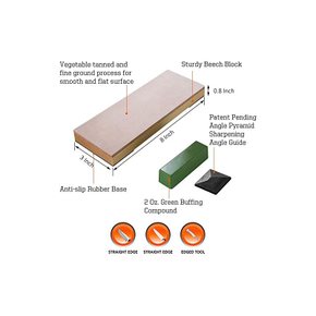 SHARPAL 204N 식칼세트 레더 호닝 가죽 숫돌 57g 청봉 경면 초마감용