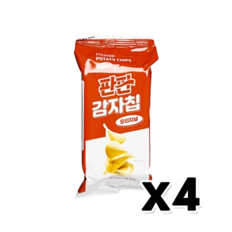  판판 감자칩 오리지널 스낵과자 35g x 4개