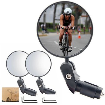 OMT 2개세트 자전거백미러 접이식 후사경 사이드미러 자전거 거울 OBC-BMR1