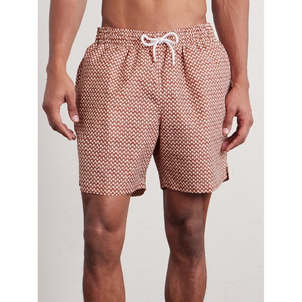 데렉 로즈 트로페즈 스트레이트 레그 미드 렝스 프린트 스윔 쇼츠 46376663162965340