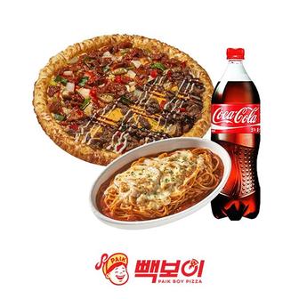 빽보이피자 [반반스파게티세트]열탄불고기 피자½L+필리치즈불고기 피자½L+토마토스파게티+콜라1.25L