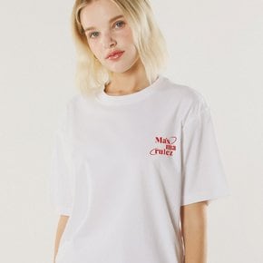 mars planet cool cotton T-shirt _White