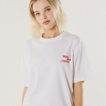 마스마룰즈 mars planet cool cotton T-shirt _White