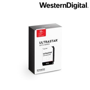 WD Ultrastar DC HC550 18TB 1PACK SATA3 WUH721818ALE6L4 패키지 헬륨 무상3년 NAS용 HDD