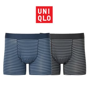 UNIQLO 유니클로 AIRism 복서브리프 스트라이프 B 2장묶음