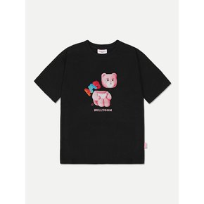 [Bellygom collaboration] Belly ballon Over T-Shirts BS303 (Black)