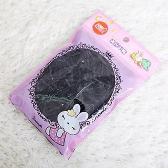 제이큐 헤어타이 헤어고무줄 헤어악세사리 밴드 정리 세안밴드 젤리 끈 기본 머리띠 대 블랙