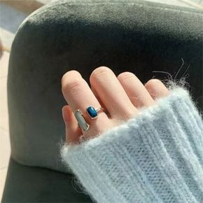 여성 반지 반지 얇은 레이어드 데일리 사각 심플 우정 약지 검지
