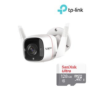 TC65+128GB SD카드 실외용 적외선 방수 CCTV 홈캠 세트