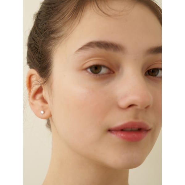 (실버925) 모이사나이트 0.25캐럿 0.1캐럿 귀걸이 DE0001