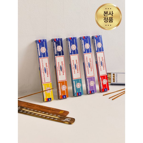 [1+1] 나그참파 인센스 스틱 2가지향 콤보 16g