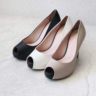 원더슈즈 베토벤 컴포트 쿠션 미끄럼방지 가보시 펌프스 힐 10CM K-VD288