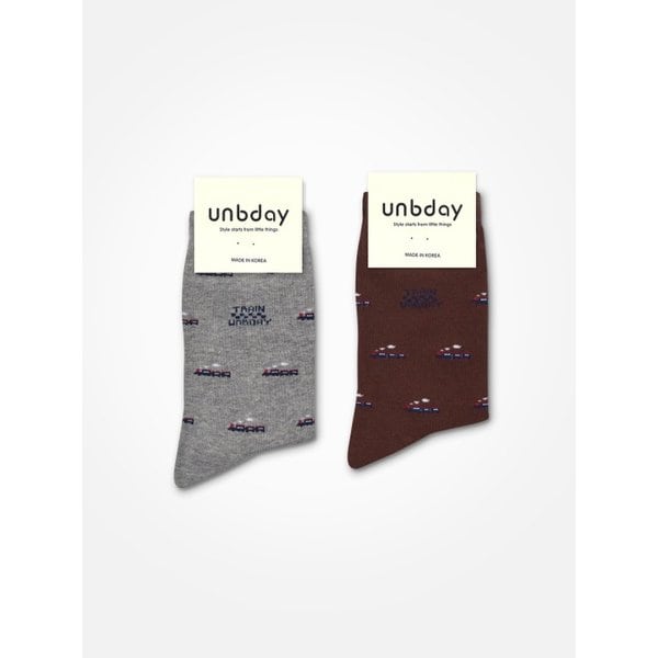 남녀공용 기차 패턴 삭스