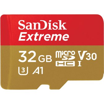 샌디스크 [正品] 샌디스크 Sandisk Extreme microSDHC32G UHS-I 카드 [100MB/s, 667x, SD아답터포함]