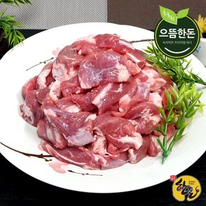 으뜸한돈 국내산 한돈 냉장 찌개용 돼지고기 500g+500g (찌개용,카레용)