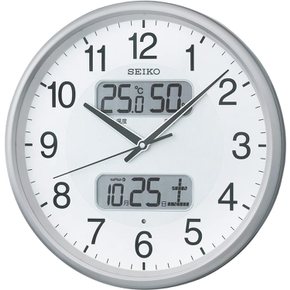 SEIKO 세이코 전파 벽시계 달력 온도 표시 KX383S