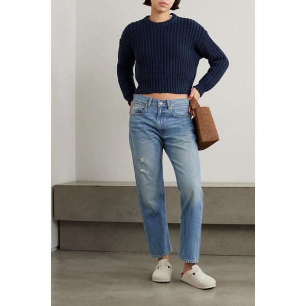 데니미스트 코튼 리브 스웨터 1647597325051493