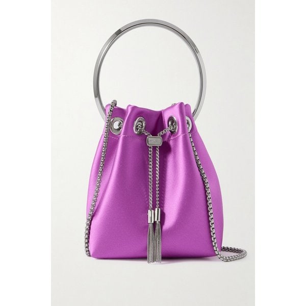 본 본 새틴 버킷백 46376663162936489