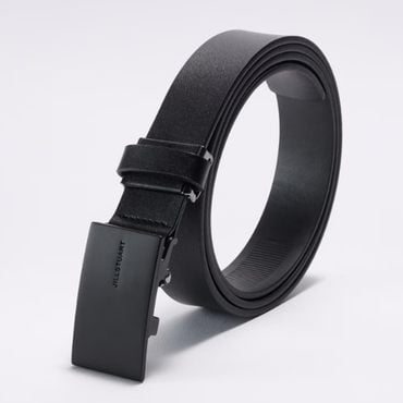 질스튜어트뉴욕 블랙 버클 라미네이팅 가죽 자동벨트 [JUBE5F262BK]