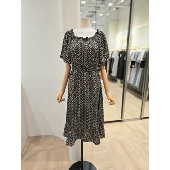 플라스틱아일랜드 [부산점] 오프숄더 스모킹 프린트 원피스(PQ2WO583)