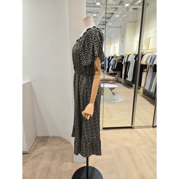 [부산점] 오프숄더 스모킹 프린트 원피스(PQ2WO583)