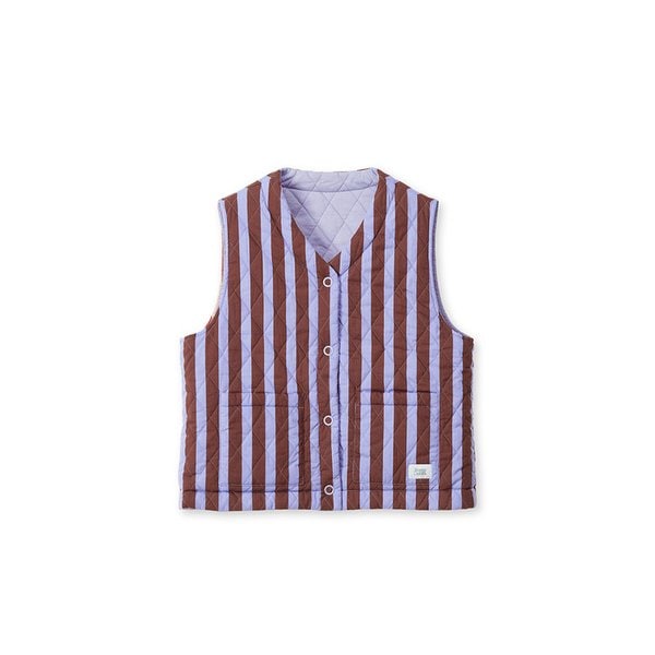 Fluffy Croissant Reversible Vest (Saffron)