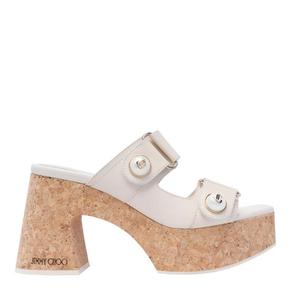 24FW 지미추 샌들 FAYENCE WEDGE 95 SQMLATTE