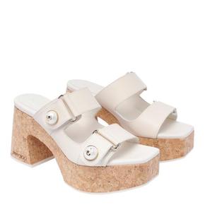 24FW 지미추 샌들 FAYENCE WEDGE 95 SQMLATTE